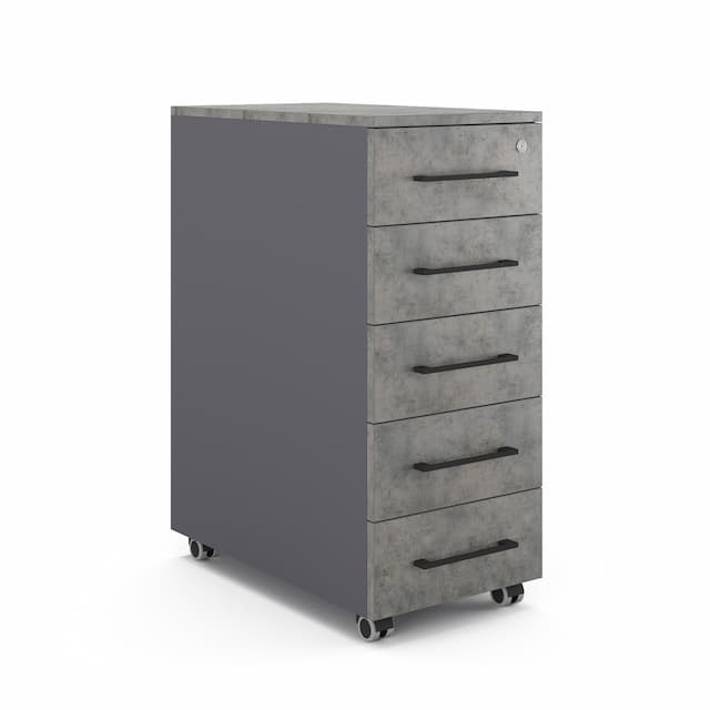 Тумба мобильная Kobor TМ5-40/50 graphite/chicago