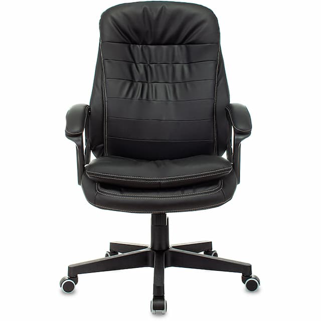 Кресло руководителя Бюрократ T-9950LT черный эко.кожа крестов. пластик