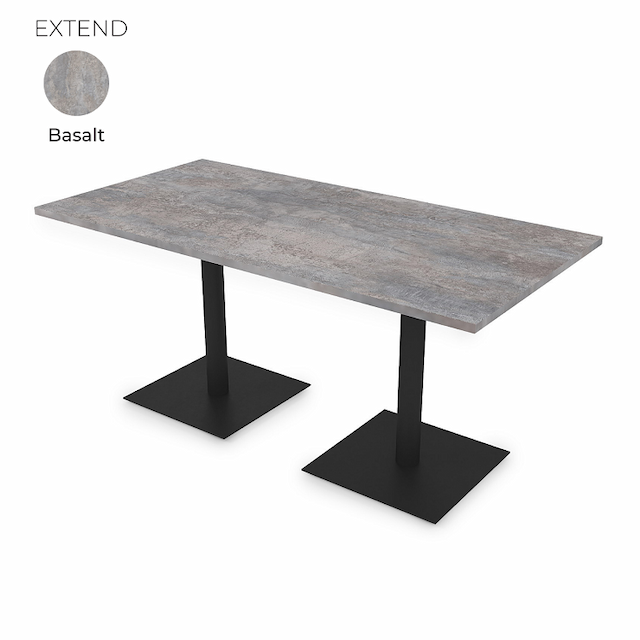 Стол на 2-х опорах Алсав 21EXTEND.160 Basalt