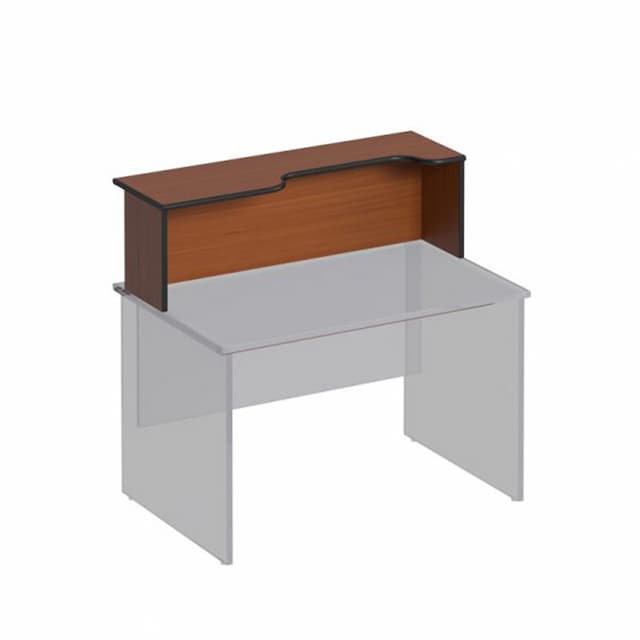 Надстройка к столу с вырезом правая Юнитекс ДИН-Р (180x38x37) ДР 475 ОФ французский орех