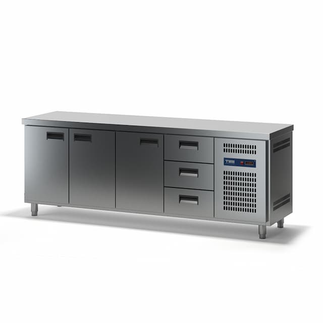 Стол холодильный ТММ СХСБ-1/3Д-3Я  (без борта) (2280х600х870)
