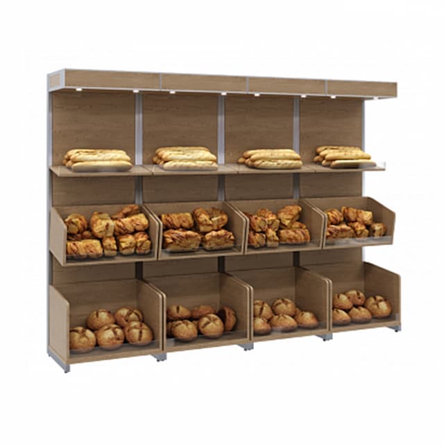 Нейтральная пристенная витрина Полюс CARBOMA S5-22 07