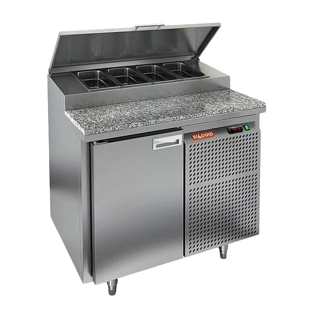 Стол охлаждаемый для пиццы Hicold PZ1-1/GN (1/3) камень